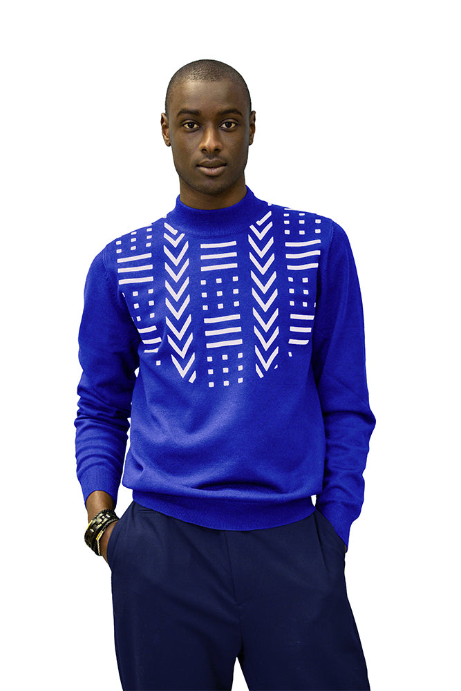 SOUNDIATA" sweater Blue